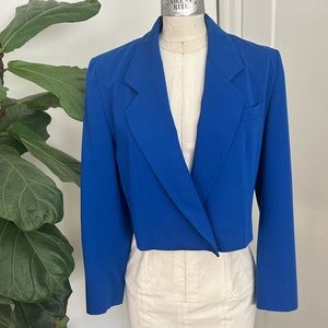 PENDLETON Cobalt Blue Cropped Blazer